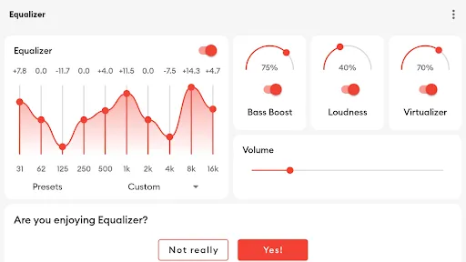 Flat Equalizer - Bass Booster screenshot