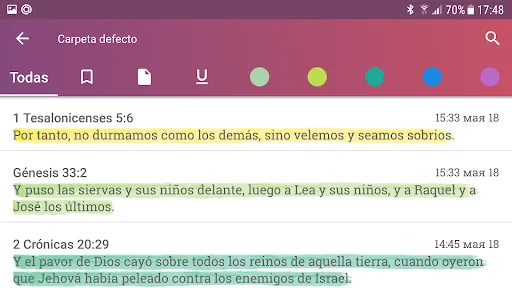 Holy Bible Reina Valera 1960 screenshot