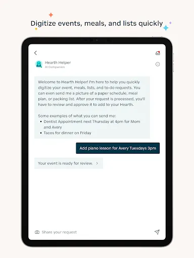 Hearth Companion App screenshot