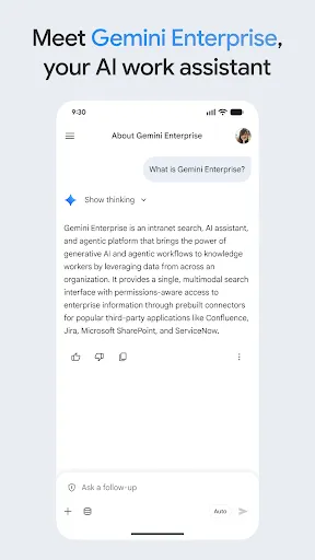 Google Gemini Enterprise screenshot