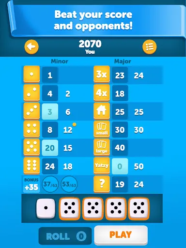 Yatzy Classic screenshot