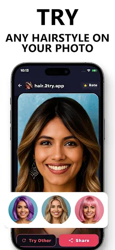 Try Hairstyles-AI Change Color screenshot