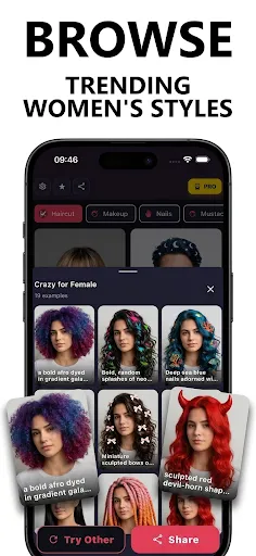 Try Hairstyles-AI Change Color screenshot