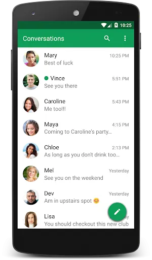Chomp SMS screenshot