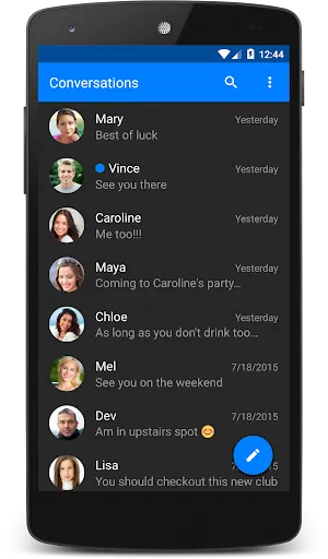 Chomp SMS screenshot