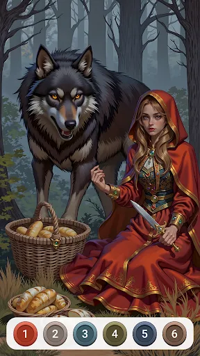 Dark Fairytale Color by Number screenshot
