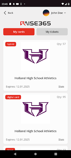 RAISE-365 screenshot