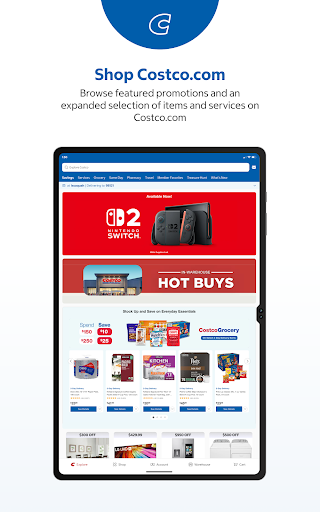 Costco Wholesale screenshot