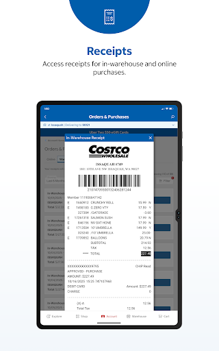 Costco Wholesale screenshot
