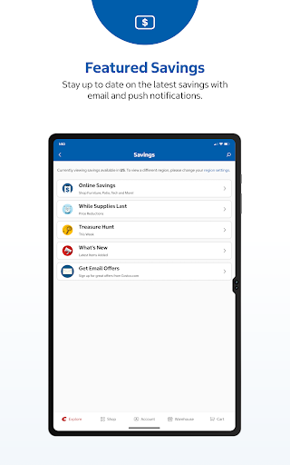 Costco Wholesale screenshot