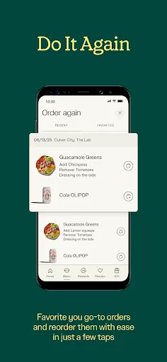 sweetgreen screenshot