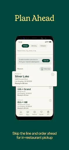 sweetgreen screenshot