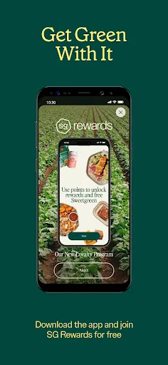 sweetgreen screenshot