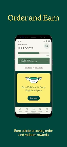 sweetgreen screenshot