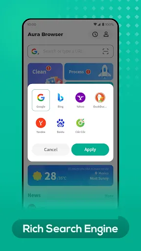 Aura Browser screenshot