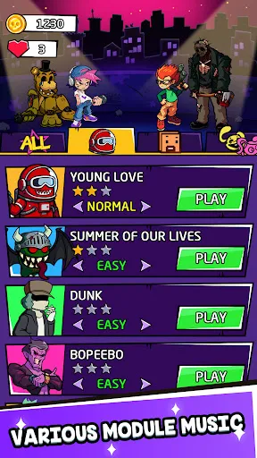 Beat Shooter Night: Rap Battle screenshot