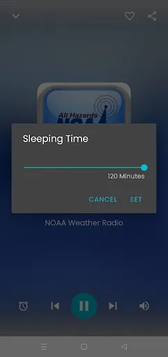 NOAA Weather radio screenshot
