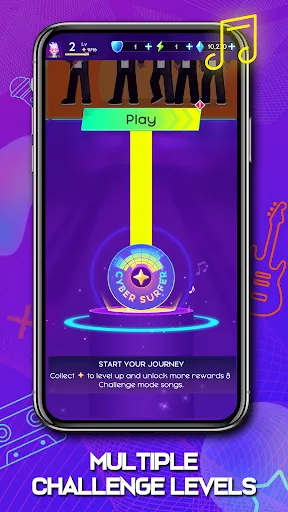 Cyber Surfer : Rhythm Odyssey screenshot