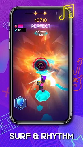 Cyber Surfer : Rhythm Odyssey screenshot