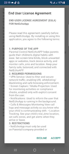 Parental Control NetEchoAPP screenshot