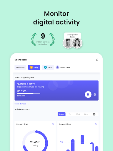 Qustodio Parental Control App screenshot