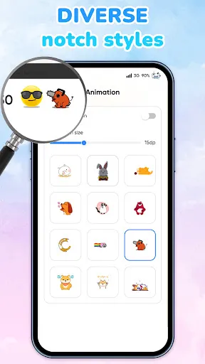 Emoji Battery: Status Bar screenshot
