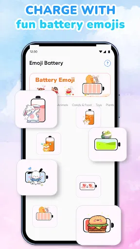 Emoji Battery: Status Bar screenshot