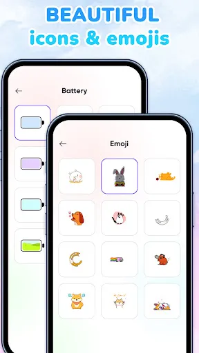 Emoji Battery: Status Bar screenshot