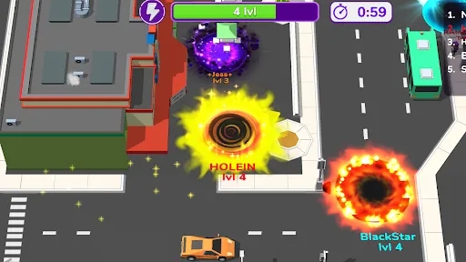 Holein eating games io offline screenshot
