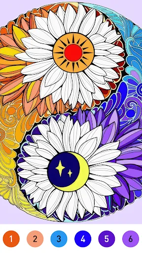Mandala Color by Number Book screenshot