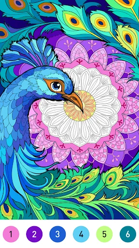 Mandala Color by Number Book screenshot