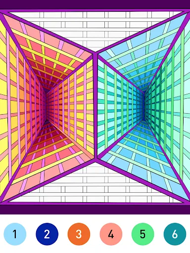 Mandala Color by Number Book screenshot
