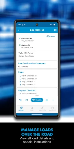 TQL Carrier Dashboard screenshot