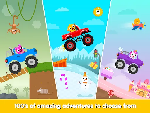 Kids Monster Truck Games 2+ screenshot