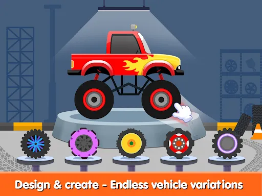 Kids Monster Truck Games 2+ screenshot