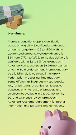 Grant Cash Advance screenshot