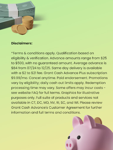 Grant Cash Advance screenshot