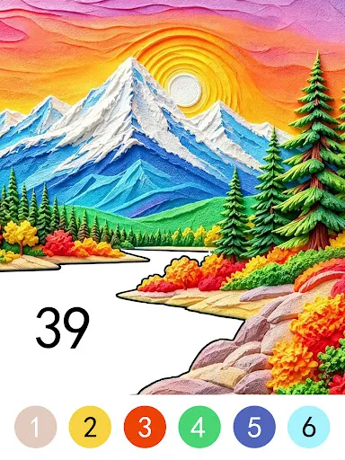 Craft Color By Number Game screenshot