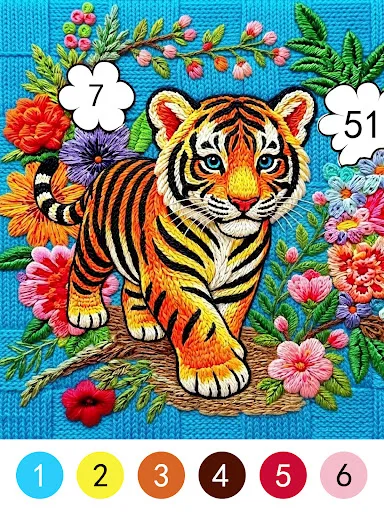 Craft Color By Number Game screenshot