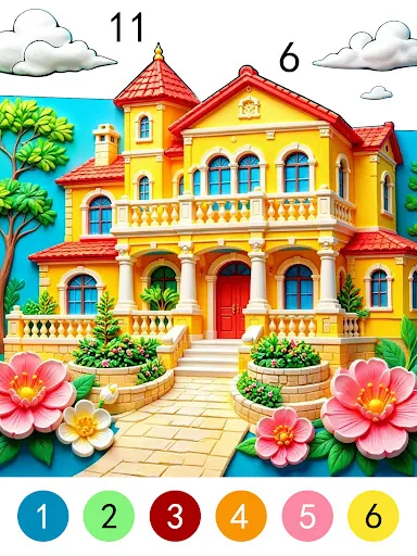 Craft Color By Number Game screenshot