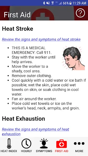 OSHA NIOSH Heat Safety Tool screenshot