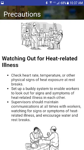 OSHA NIOSH Heat Safety Tool screenshot