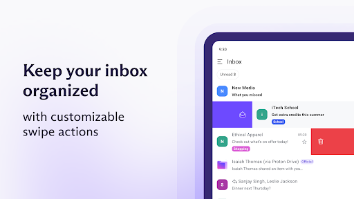 Proton Mail: Encrypted Email screenshot