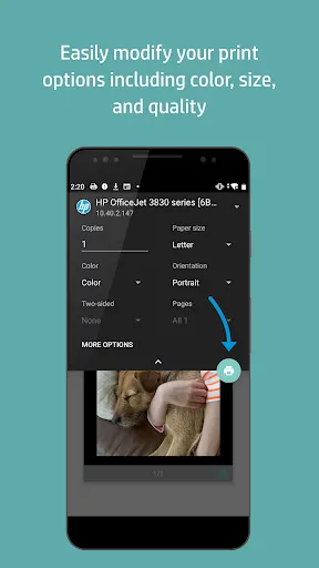 HP Print Service Plugin screenshot