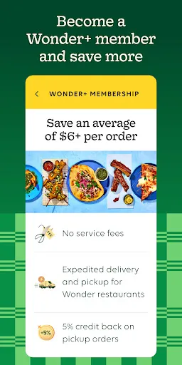 Wonder: Food Delivery screenshot