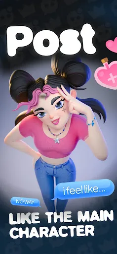 status - sims but social media screenshot