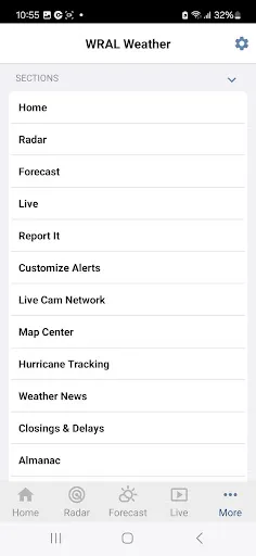 WRAL Weather screenshot