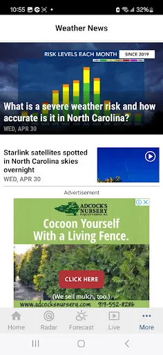 WRAL Weather screenshot