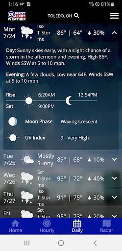 13abc First Alert Weather screenshot