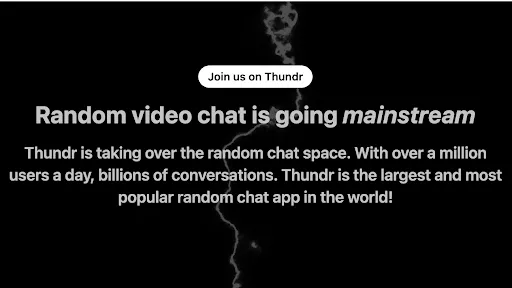 Thundr: Live Random Video Chat screenshot